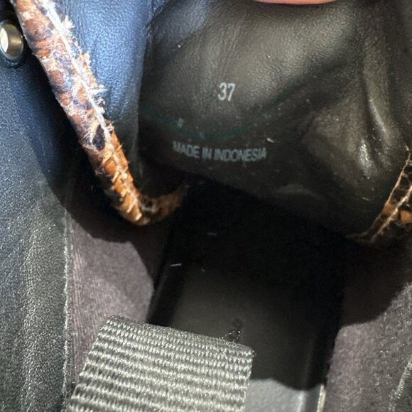 Rag & Bone Python Snake Hugh Top Sneakers Shoes Size 37 US 7 Women's - Picture 10 of 11